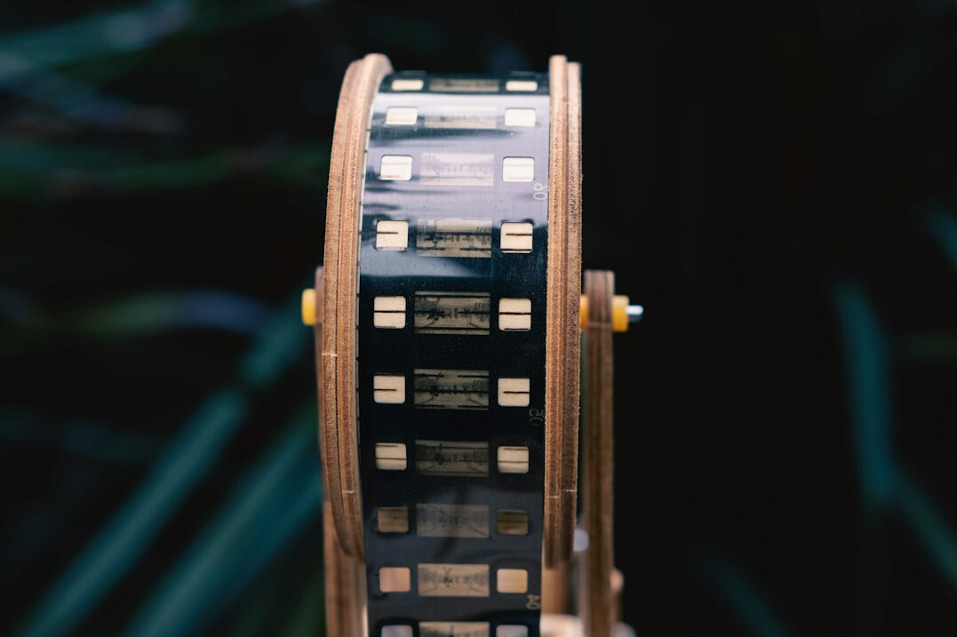 close up of film reel