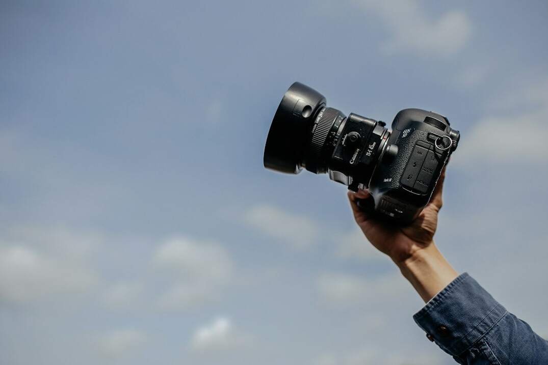 filmmaker holding camera