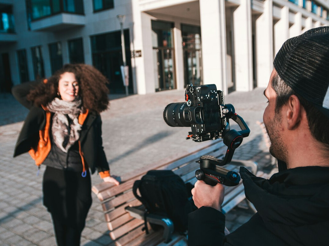 filmmaker directing scene